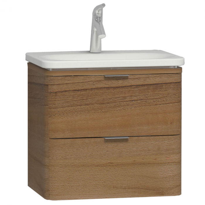 Unitate de baza lavoar baie 60cm cu 2 drawers, waved natural wood   56144