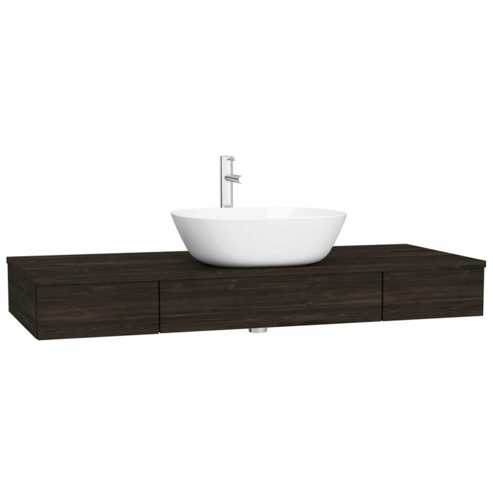 counter cu drawer 120 cm, elm, middle hole, cu middle syphon hole | 65687 [1]