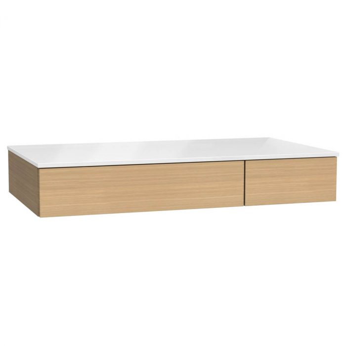 side unit cu drawer, 90cm, flat oak, stanga | 65703 [1]