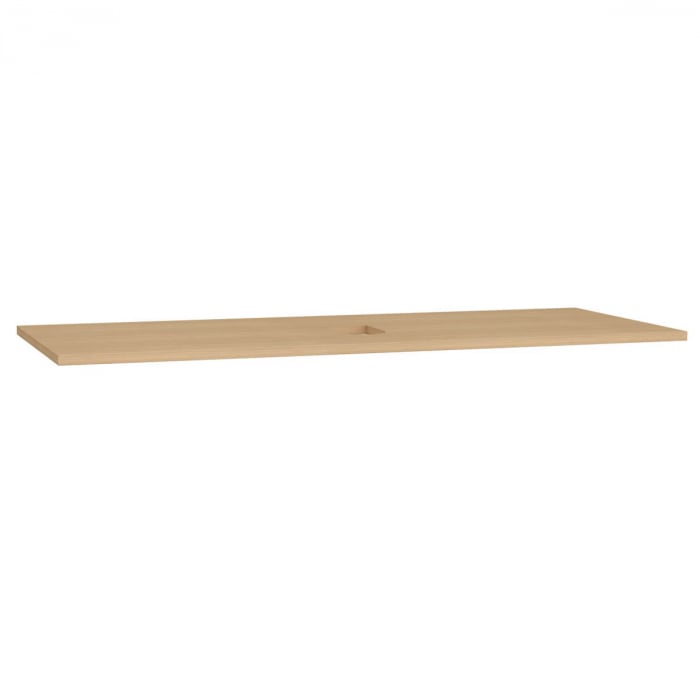 wood counter, cu middle syphon hole 120 cm, flat oak   65932