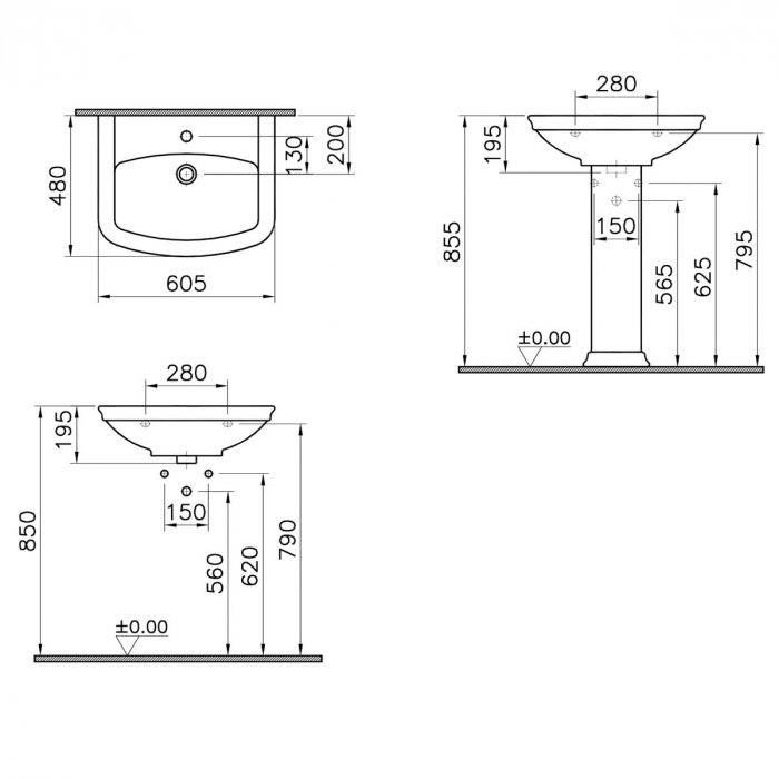 Piedestal pentru lavoar | 4168B003-0156 [2]