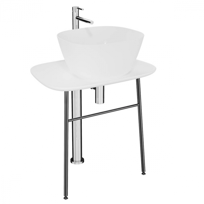 freestanding Unitate de baza lavoar baie, 70cm, low, alb   64049