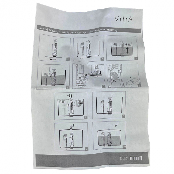 Rezervor WC copii cu alimentare inferioara 330 - 3022 mecanism rezervor apa WC inclus | 7363B003-5723 [9]