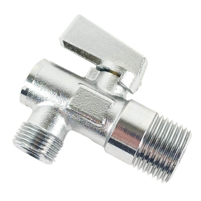Robinet coltar cu filtru, filet alimentare G1/2 iesire G3/4, maneta metalica, 1/2”x3/8” | A45200EXP [5]