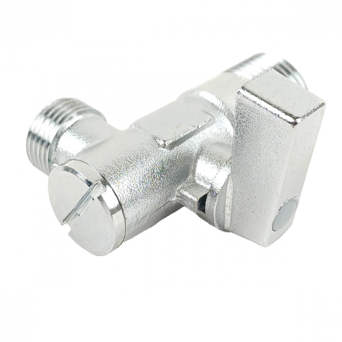 Robinet coltar cu filtru, filet alimentare G1/2 iesire G3/4, maneta metalica, 1/2”x3/8” | A45200EXP [8]