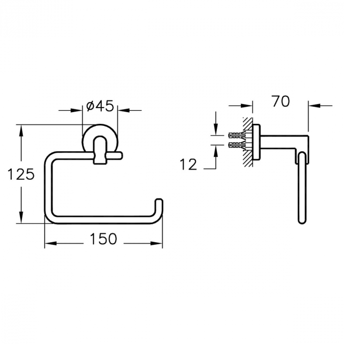 Suport hartie igienica single | A44796 [2]