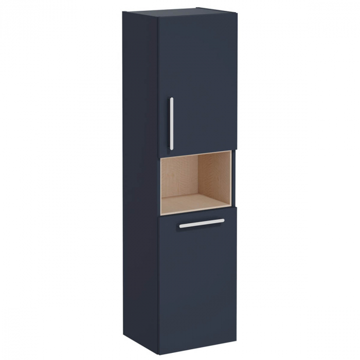 tall unit, 40cm, scurt, cu laundry basket, mat dark albastru, dreapta | 68012 [1]