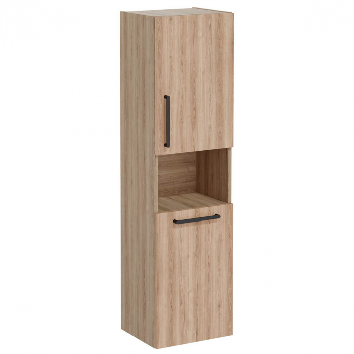 tall unit, 40cm, scurt, cu laundry basket, natural oak, dreapta | 66229 [1]