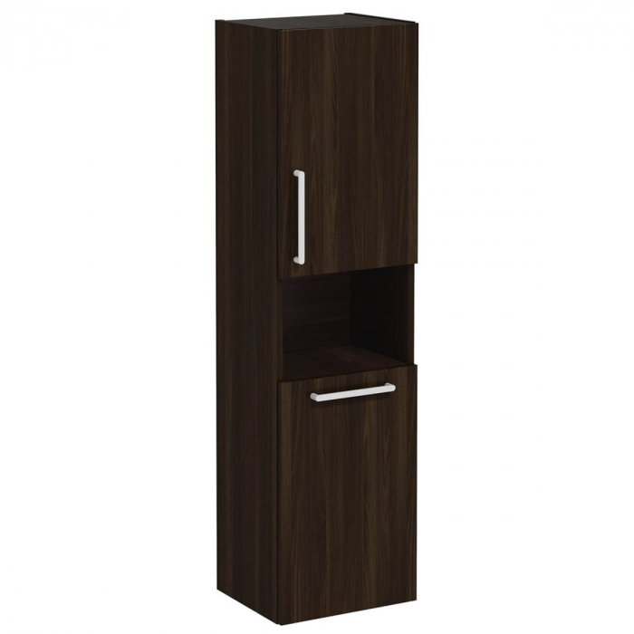 tall unit, 40cm, scurt, cu laundry basket, walnut, dreapta | 66228 [1]