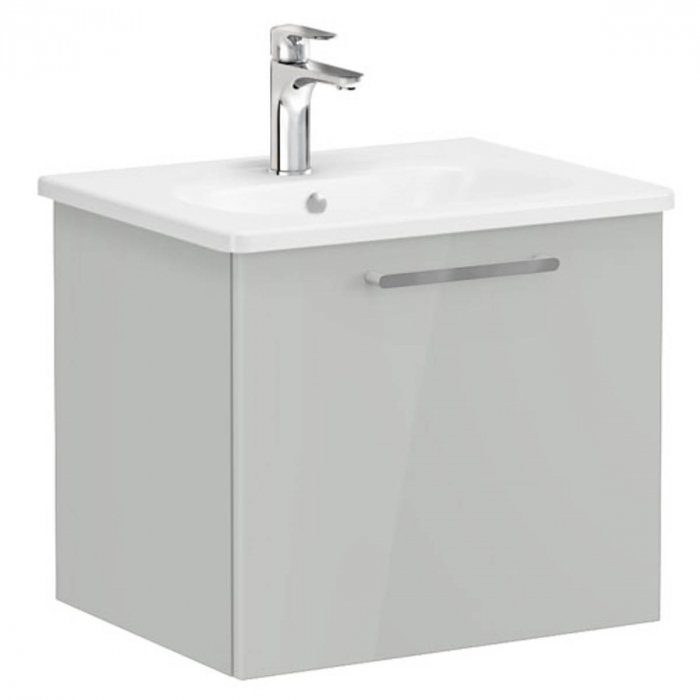 Unitate de baza lavoar baie, cu un sertar 60cm inalt gloss pearl grey, cu rounded lavoar   chiuveta baie    66419