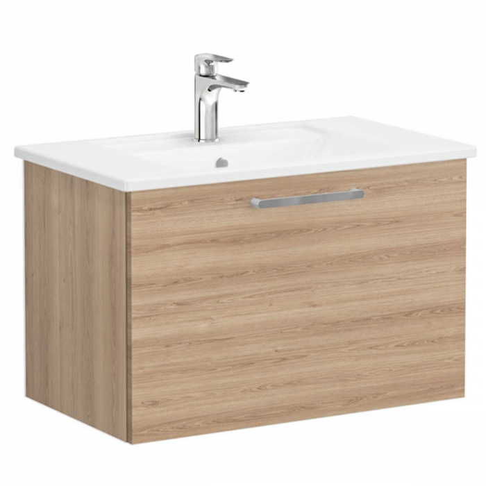 Unitate de baza lavoar baie, cu un sertar 80cm, natural oak, cu angular lavoar   chiuveta baie    66422