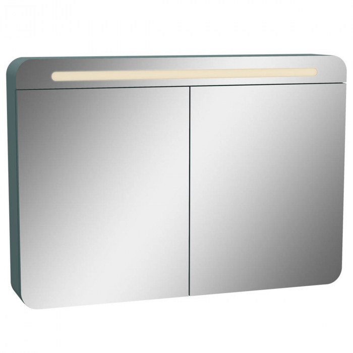 mirror cabinet 100cm, mat fjord green | 65890 [1]