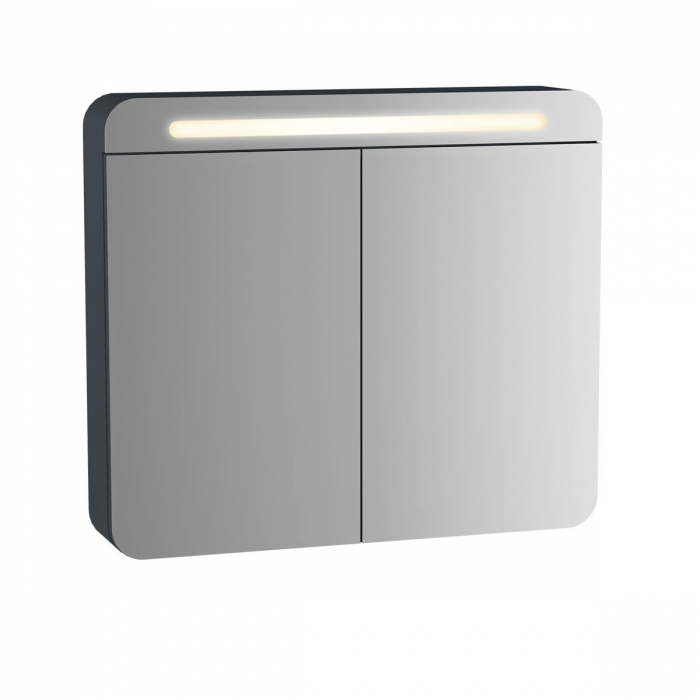 mirror cabinet 80cm, mat anthracite | 61680 [1]