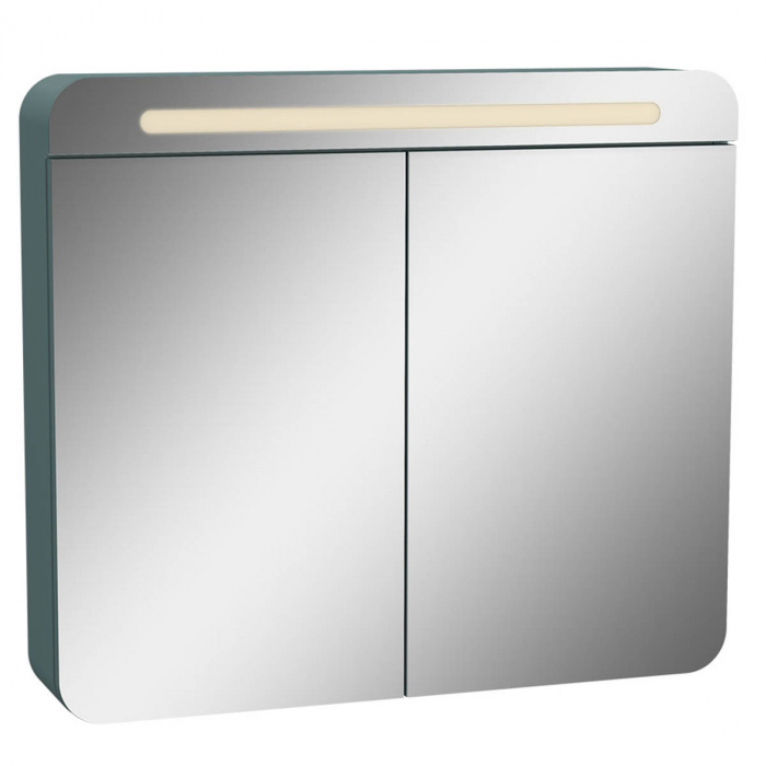 mirror cabinet 80cm, mat fjord green | 65889 [1]