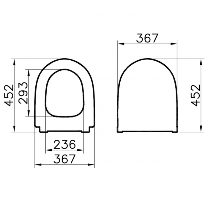 Capac WC slim, inchidere lenta soft close, alb, colectia Sento | 120-003-009 [2]