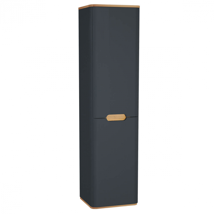 tall unit, 40cm, cu laundry basket, fara legs, mat anthracite, dreapta | 60844 [1]