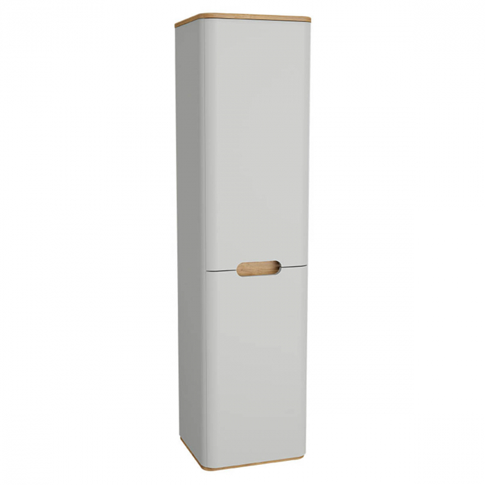 tall unit, 40cm, cu laundry basket, fara legs, mat gri deschis, stanga | 66004 [1]