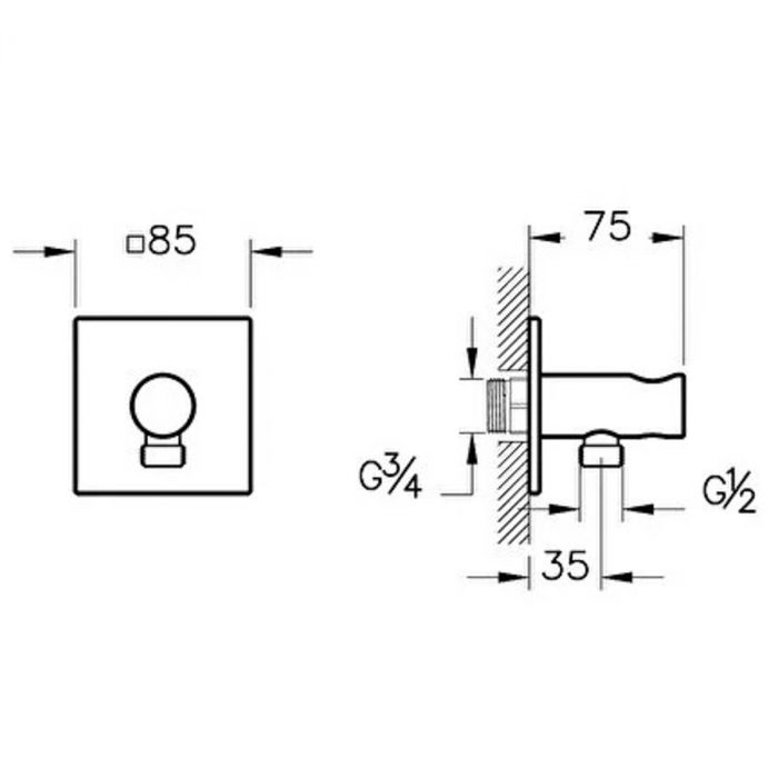 Suit Cot de iesire dus incastrata, auriu | A4283274 [2]