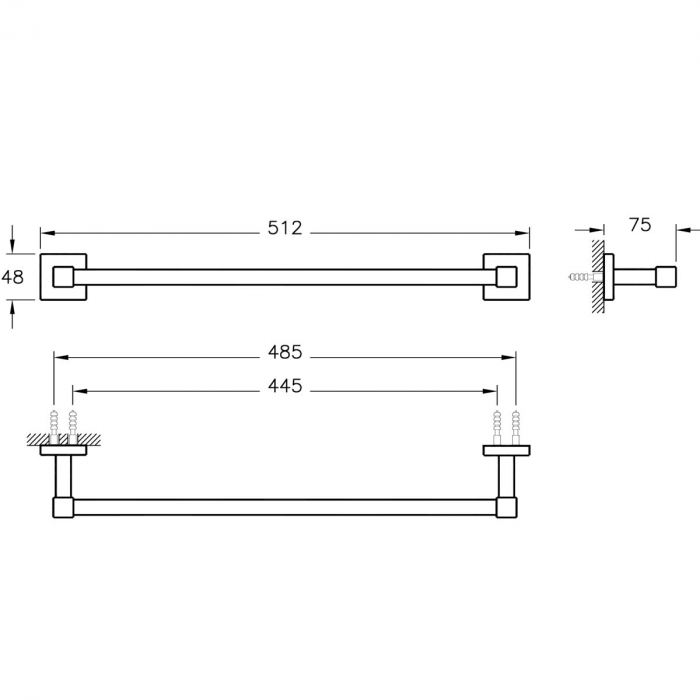 Suport pentru prosop baie | A44995 [2]