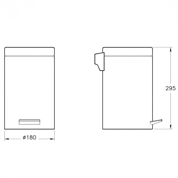 Cos de gunoi baie 4-5 litri | A44055 [2]