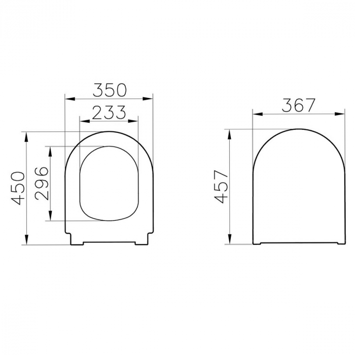 Universal slim & wrap capac WC forma rotunda (duroplast, inchidere lenta soft close, detasabil cu balamale metalice, fixare de sus), alb mat | 131-001-009 [2]