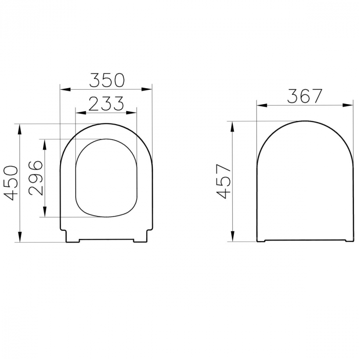 Universal slim & wrap capac WC forma rotunda (duroplast, inchidere lenta soft close, detasabil cu balamale metalice, fixare de sus, functie de eliberare rapida) | 131-003R009 [2]