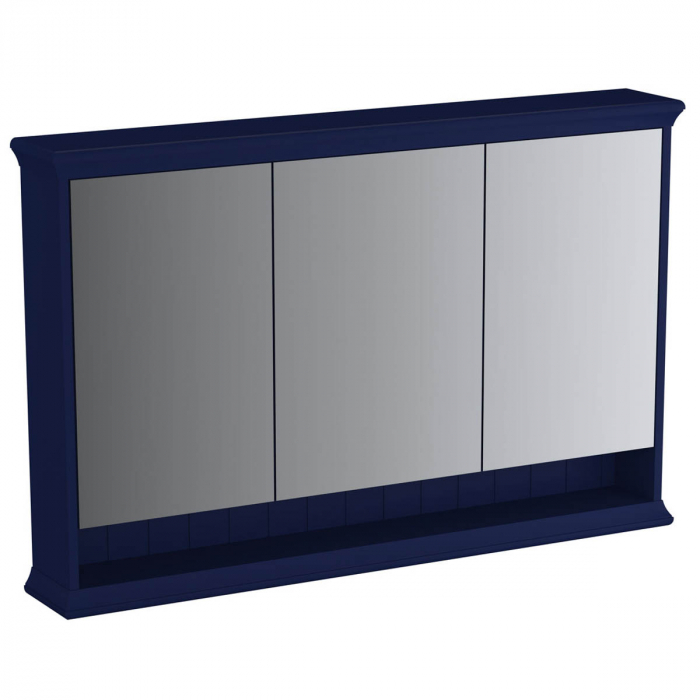 Mirror cabinet 120 cm, steel albastru | 65795 [1]