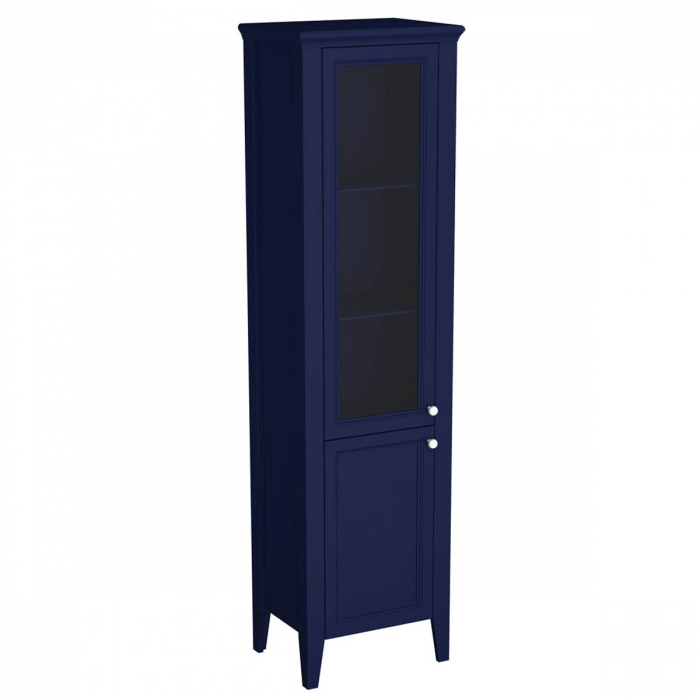 Tall unit cu glass usa, 55cm, stanga, steel albastru | 65796 [1]