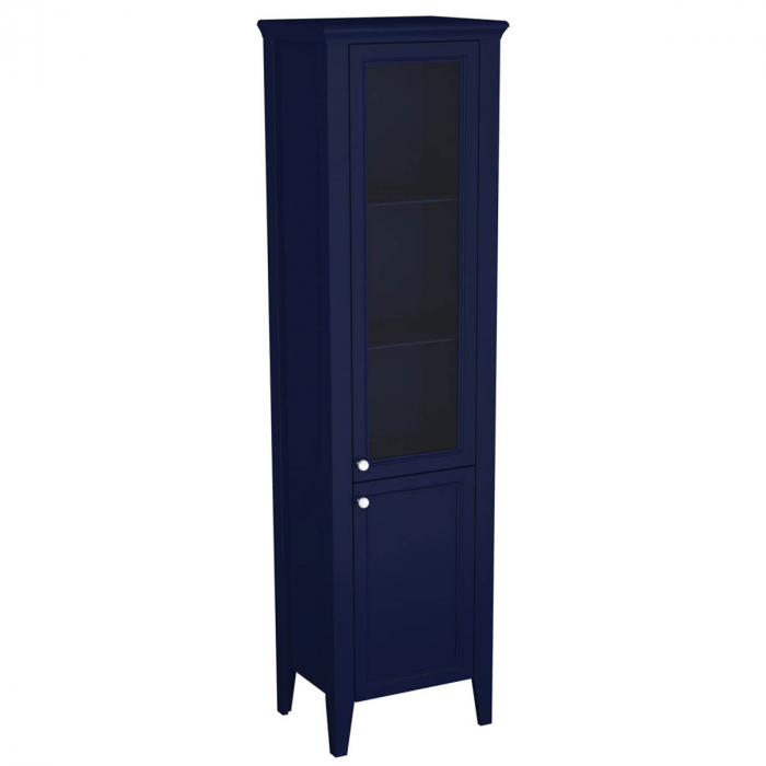 Tall unit cu glass usa, 55cm, dreapta, steel albastru | 65797 [1]