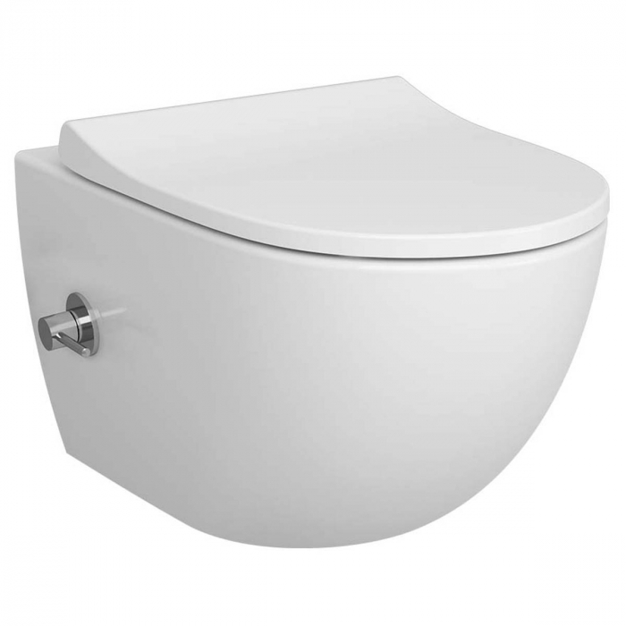 Vas WC suspendat cu functie bideu, cu robinet incastrat cu cartus standard pe stanga 54cm 4448B003-1684