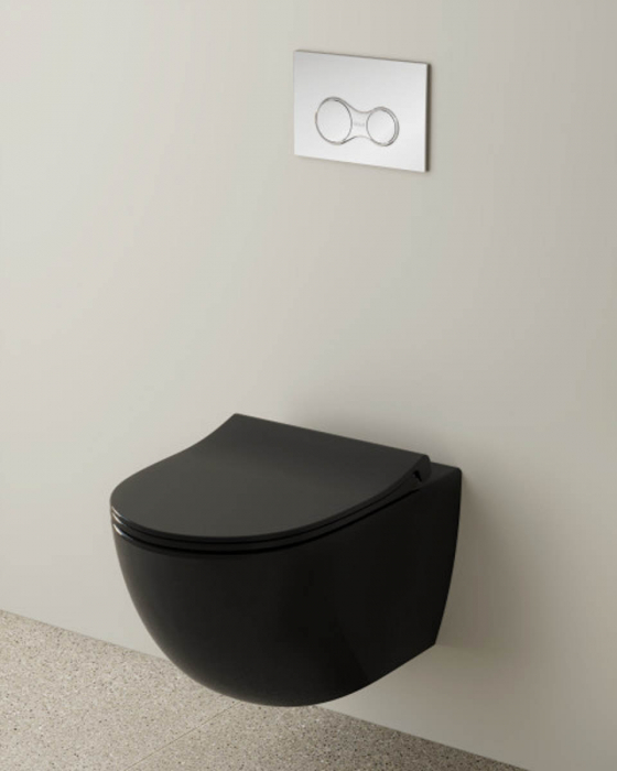 Vas WC suspendat rimless 54cm, negru | 7748B070-0075 [2]