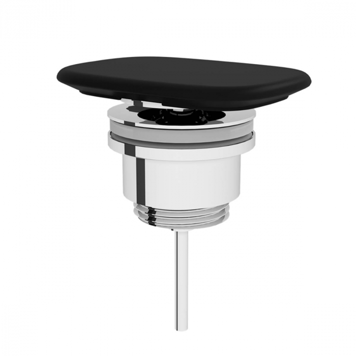 Ventil   capac scurgere ceramica dreptunghiular negru mat   6370L083-1001