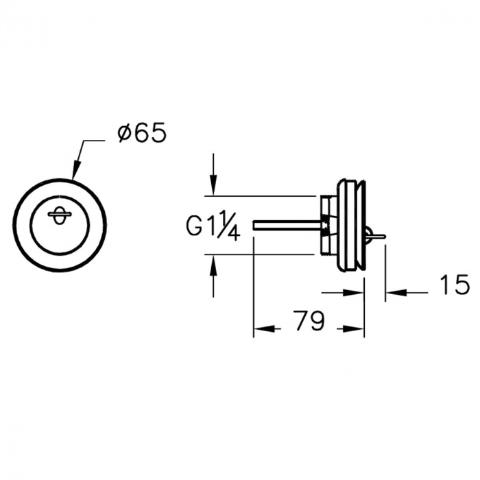 Ventil scurgere crom | A45137 [2]
