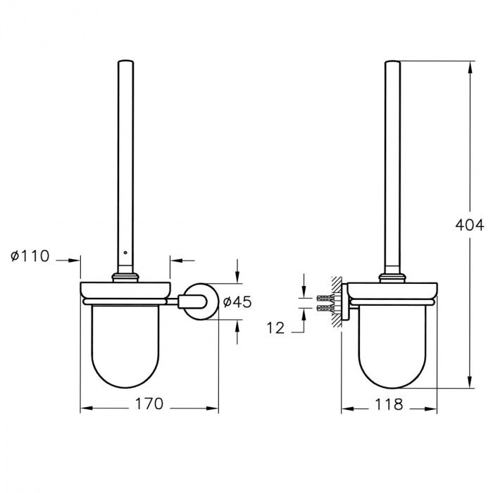 Perie WC cu suport | A44790 [2]