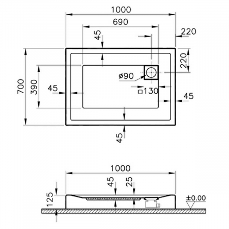 100x70cm, rectangulara mb | 55040001000 [1]
