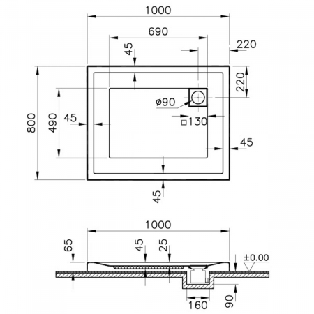 100x80cm, rectangulara mf | 58210001000 [1]