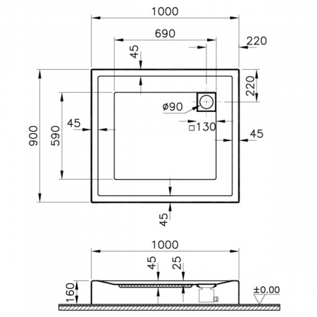 100x90cm, rectangulara mb | 58610001000 [1]