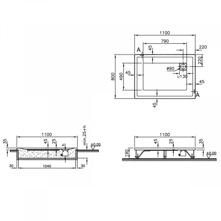 110x80cm, rectangulara flat | 56750001000 [1]