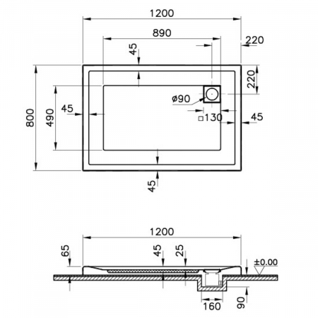 120x80cm, rectangulara mf | 58230001000 [1]