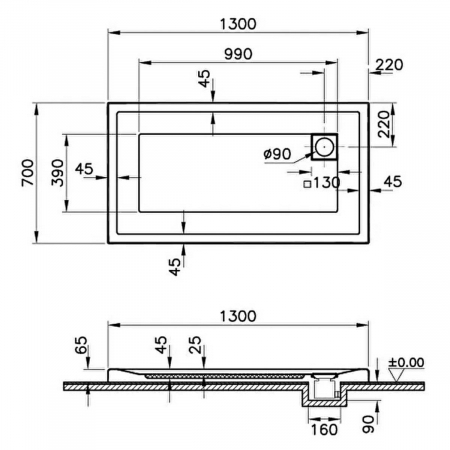130x70cm, rectangulara mf | 58440001000 [1]