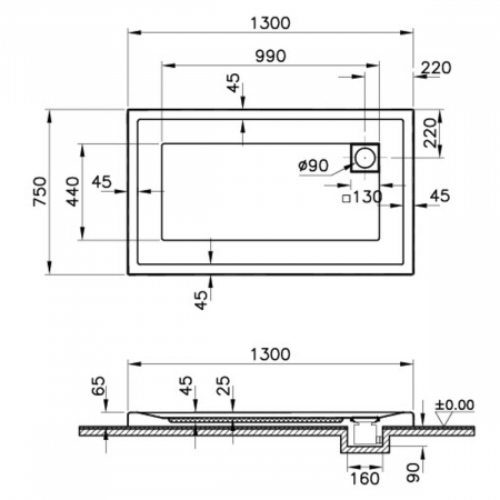 130x75cm, rectangulara mf | 58340001000 [1]