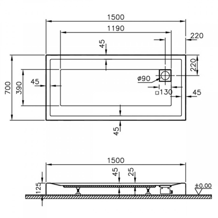 150x70cm, rectangulara mb | 55090001000 [1]