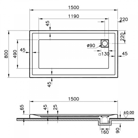 150x80cm, rectangulara mf | 58260001000 [1]