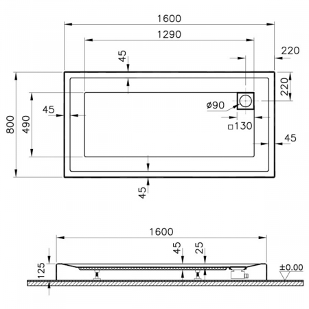 160x80cm, rectangulara mb | 56880001000 [1]