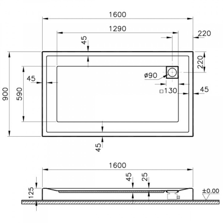 160x90cm, rectangulara mb | 58670001000 [1]