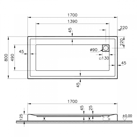 170x80cm, rectangulara mb | 56890001000 [1]
