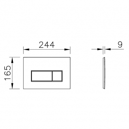 Placa de comanda Root, auriu mat | 740-2324 [1]