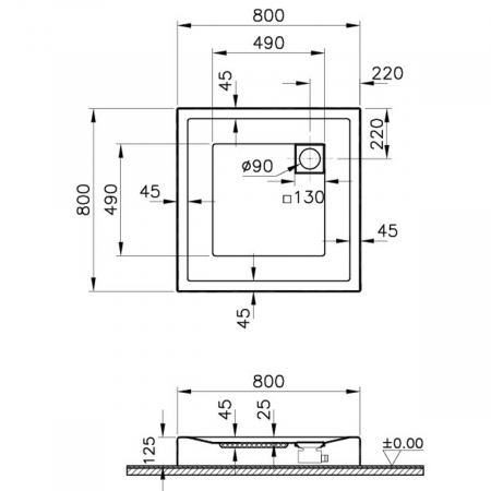 80x80cm, patrat, mb | 60370001000 [1]