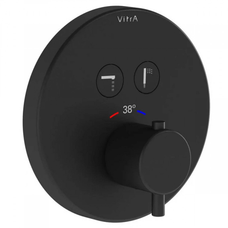 Baterii, robinete si sisteme de dus - Baterie cada termostatata Aquacontrol incastrata in perete V-box - partea aparenta | A4271836EXP