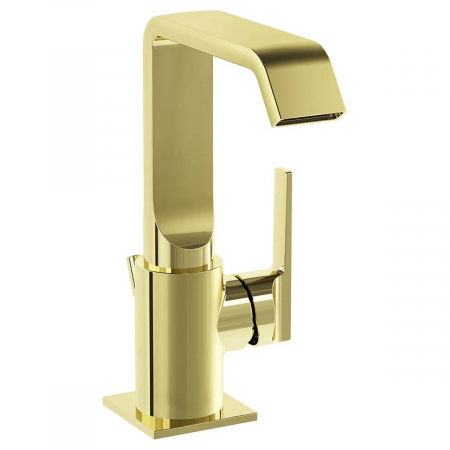 Baterii sanitare - Baterie lavoar baie cu ventil pop-up, auriu | A4277974